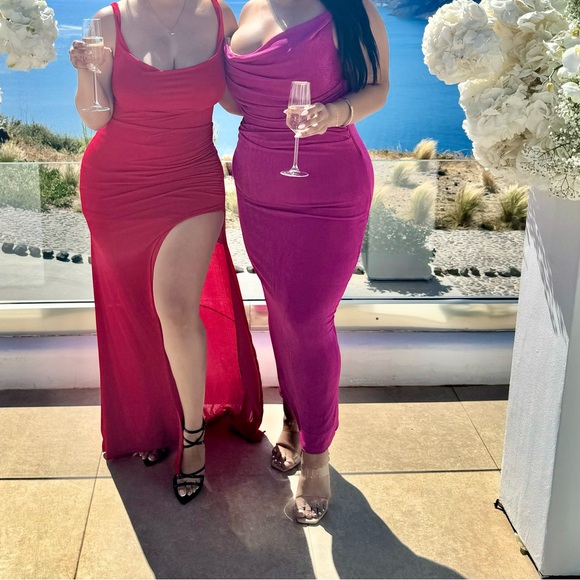 Jlux label Berry one shoulder Dress - Picture 2 of 3